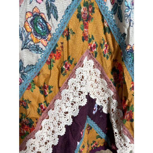 New Free People Fall To Pieces Mini Dress sz 4 - Picture 5 of 8